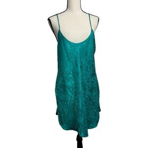 Circa 2000 Elegant Teal Lace Chemise Large